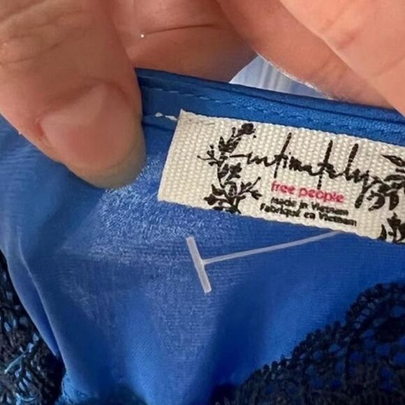 FREE PEOPLE Countryside Maxi Slip - Campanula Combo SIZE M - Picture 7 of 14